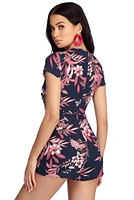 Summer Chic Tie Front Romper