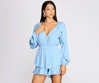 Ruffle It Up Flowy Romper