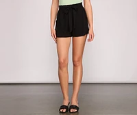A Classic Look Paper Bag Shorts