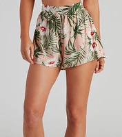 On Vacay Tropical Tiered Shorts