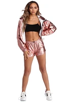 Level Up Metallic Shorts