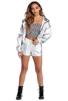 Level Up Metallic Shorts