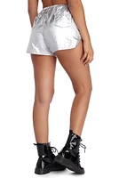Level Up Metallic Shorts