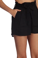 Lovely Linen Paper Bag Shorts
