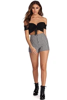 Check 'Em Out Gingham Shorts