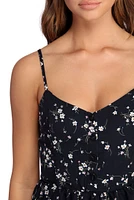 Flower Child Button Front Romper