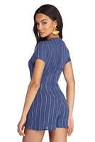 Summer Chic Tie Front Romper