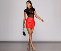 Stylishly Sleek Mini Skirt
