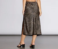 Heavy On The Leopard Midi Skirt