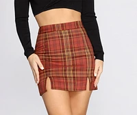 Playful Plaid Mini Skirt