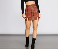 Playful Plaid Mini Skirt