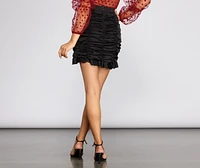 So Sweet Satin Mini Skirt