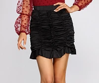 So Sweet Satin Mini Skirt