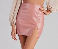 Slay It With Style Faux Leather Mini Skirt