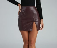 Slay It With Style Faux Leather Mini Skirt