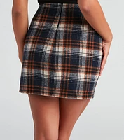 Hometown Girl Plaid Mini Skirt