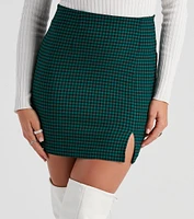 Trendy Girl Next Door Gingham Mini Skirt