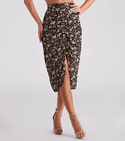 Isn't She Lovely Floral Midi Skirt