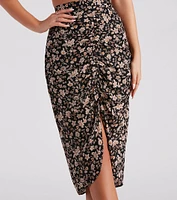 Isn't She Lovely Floral Midi Skirt