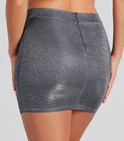 Fashionable Perfection Glitter Mini Skirt