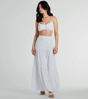 Flawless Duo Tiered Maxi Skirt