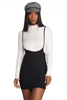 Intellectual Suspender Mini Skirt