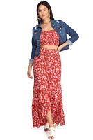 On Vacay Floral Maxi Skirt