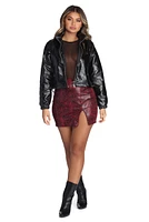 Sassy Snake Mini Skirt