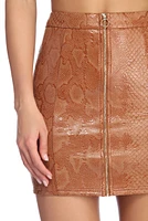Slither With Sass Mini Skirt