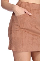 Suede To The Beat Mini Skirt