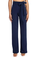Stylishly Sealed Tie Waist Pants