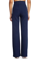 Stylishly Sealed Tie Waist Pants