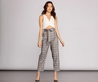 Check Her Out Paper Bag Pants