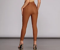 Preppy And Poised Paper Bag Pants