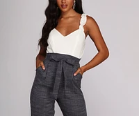Live Linen Ruffle Jumpsuit