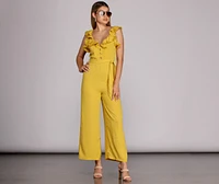 Ruffled And Radiate Jumpsuit