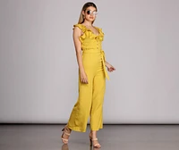 Ruffled And Radiate Jumpsuit