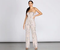 Sweetheart Sequins Jumpsuit
