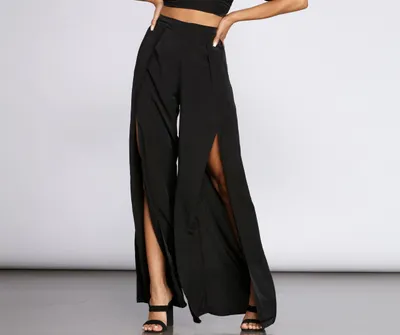 Calvin Klein Plus Size Scuba-Crepe Wide-Leg Pants - Macy's