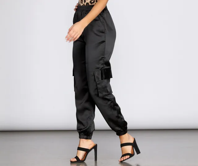 Windsor Sleek Satin Joggers