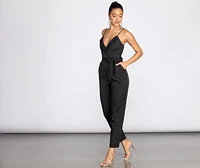Classic Chic Tapered Jumpsuit