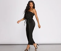 Strapless Utility Jumpsuit