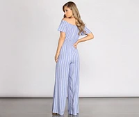 Nautical Babe Striped Jumpsuit