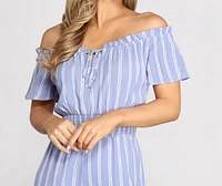 Nautical Babe Striped Jumpsuit