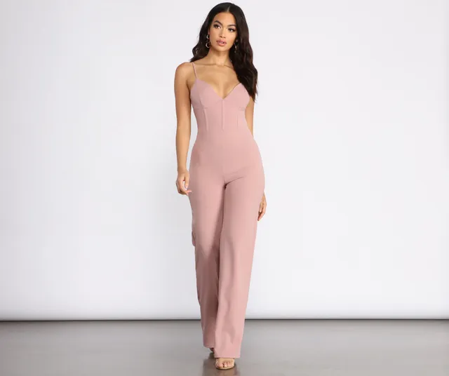 Fit To Perfection Strapless Corset Jumpsuit