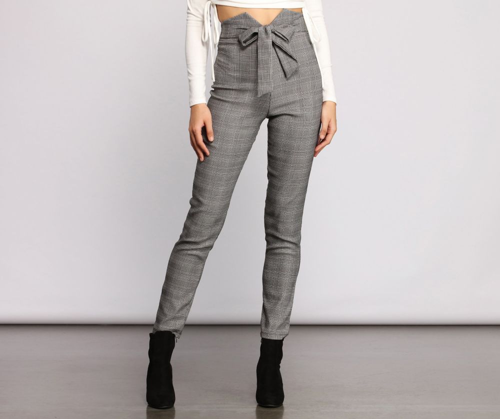 Check Pants For Women | Checked Pants Online | Ally Fashion