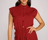 Stun And Snap Utility Jumpsuit
