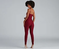 Stylish And Tapered Tie Waist Jumpsuit