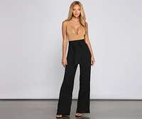 So Posh High Waist Flared Pants