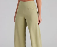 She Means Business Wide-Leg Pants